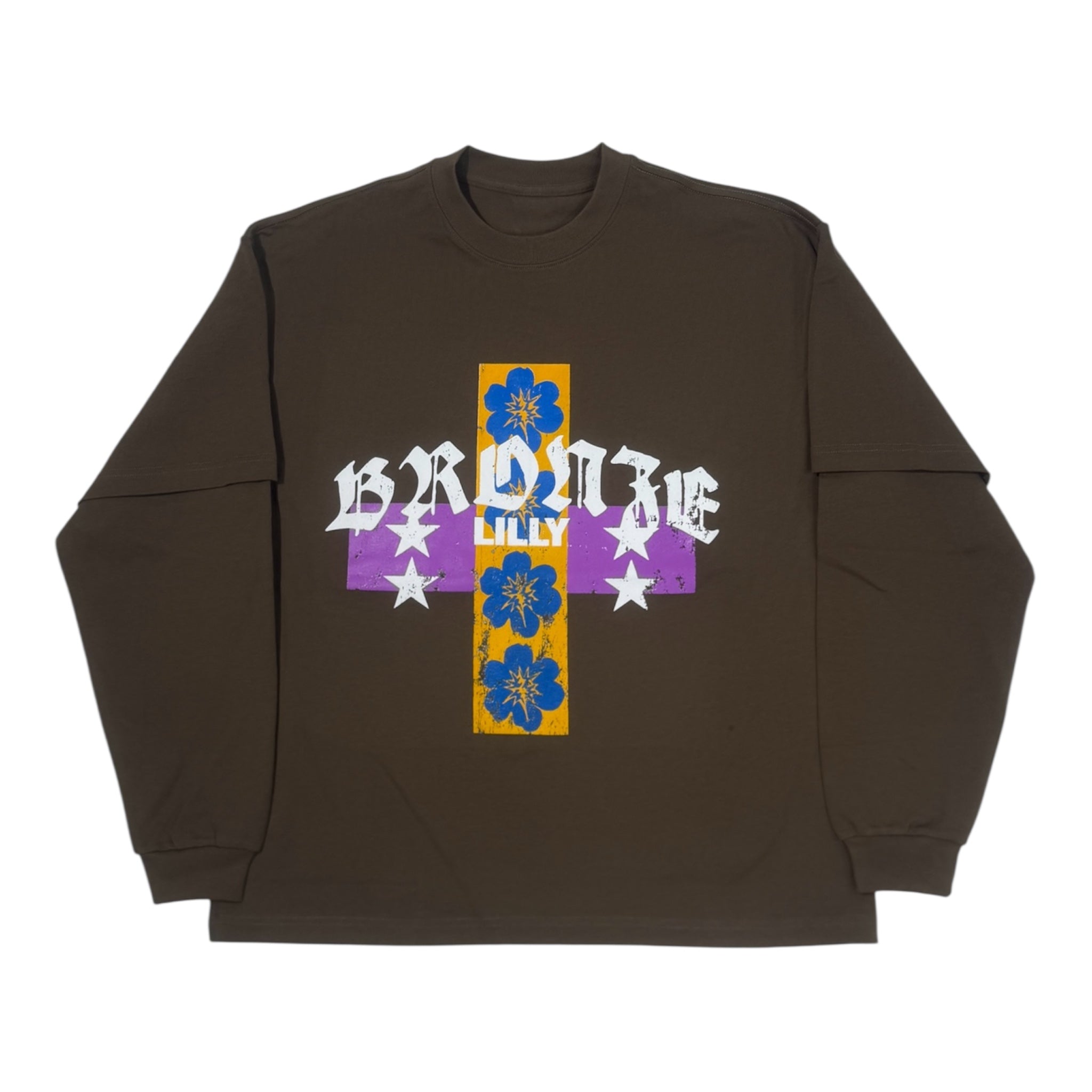 BROWN EXPLORER LONG SLEEVE TEE