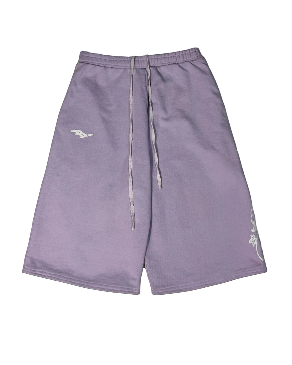PURPLE ORCHID CAPRI SWEATSHORTS